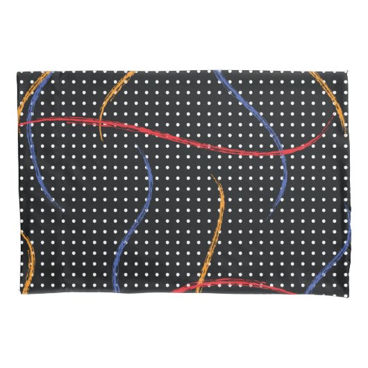レトロ絵を描(ばちゃばちゃ)跳ねるとドット 枕カバー (正面左)