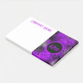 レトロ絵を描(ばちゃばちゃ)跳ねるエフェクトパープル&ブラック ポストイット (アングル)