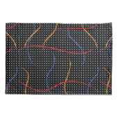 レトロ絵を描(ばちゃばちゃ)跳ねる及びドット枕ケース 枕カバー (裏面-左)