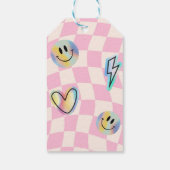 レトロ絵文字スマイル誕生日for girls ギフトタグ (裏面)
