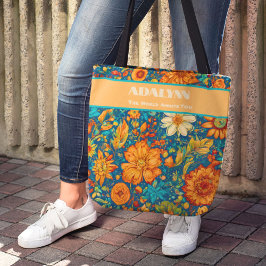 レトロ絵画の孫娘への卒業祝い トートバッグ