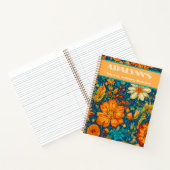 レトロ絵画の孫娘への卒業祝い ノートブック (内部)