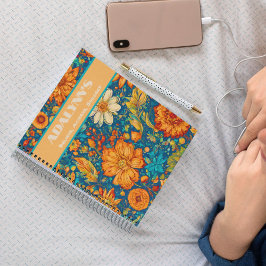 レトロ絵画の孫娘への卒業祝い ノートブック