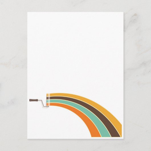 レトロ絵画カラーのもの ポストカード (正面)