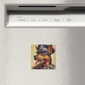 レトロ絵画ロットワイラー マグネット (インサイチュ (食洗機))