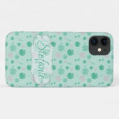 レトロ緑の花 Case-Mate iPhoneケース (裏面(横))