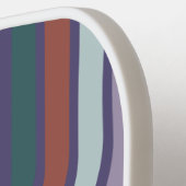 レトロ線(イニシャルと名前の色モダン) ピックルボールラケット (左詳細)