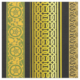 レトロ縁どの金ゴールド ファブリック