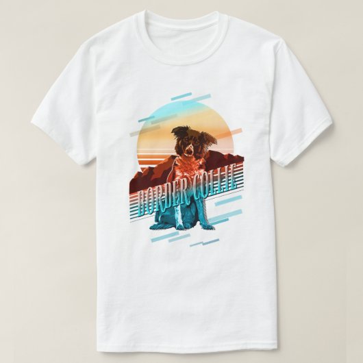 レトロ縁どグラフ数々のィックス色ID754 Tシャツ (デザイン正面)