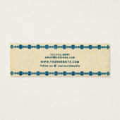 レトロ縁ど宝石・イヤリングバスケスタッド表示カード (裏面)