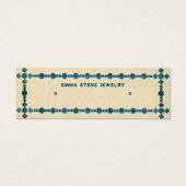 レトロ縁ど宝石・イヤリングバスケスタッド表示カード (正面)