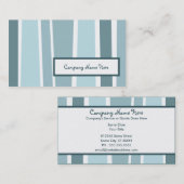 レトロ縞で飾ります: 2味方される: 名刺 (正面/裏面)