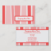 レトロ縞で飾ります: 2味方される: 名刺 (正面/裏面)