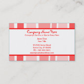 レトロ縞で飾ります: 2味方される: 名刺 (裏面)