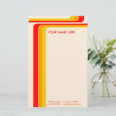 レトロ縞で飾ります: v.2: 便箋 (スタンド正面)