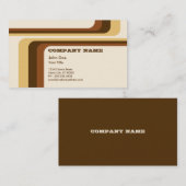 レトロ縞で飾ります: v.2: 名刺 (正面/裏面)