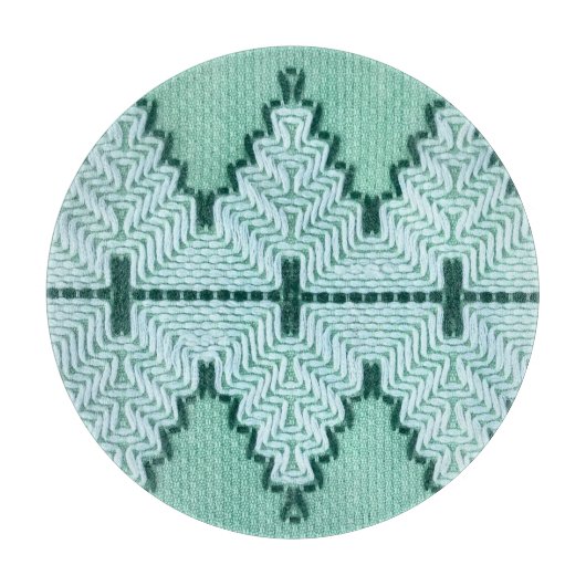 レトロ繊維糸のカッチング、グラフィックパルス。 カッティングボード (正面)