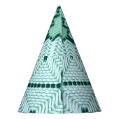 レトロ繊維糸のカッチング、グラフィックパルス。 パーティーハット (裏面)