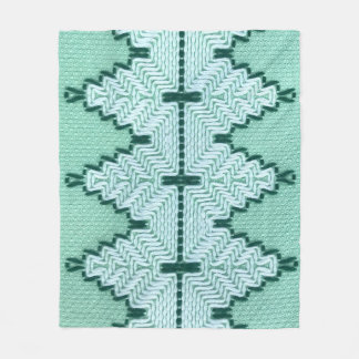 レトロ繊維糸のカッチング、グラフィックパルス。 フリースブランケット