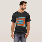 レトロ缶詰めイワシ Tシャツ (正面フル)