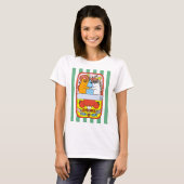 レトロ缶詰めネコ Tシャツ (正面フル)