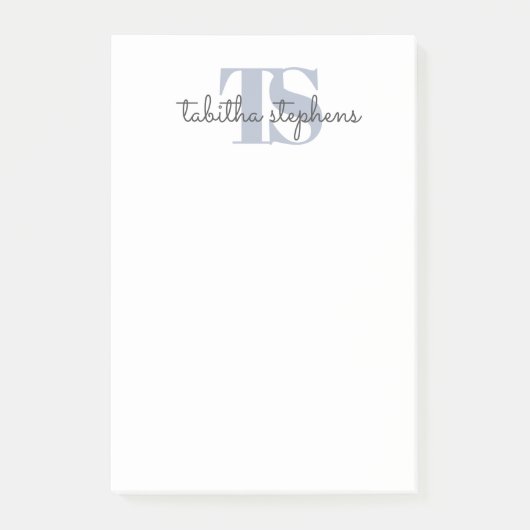 レトロ署名イニシャルヘッダー ポストイット (正面)