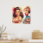 レトロ美しいメキシコ ポスター (キッチン)