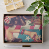 レトロ美しい女絵画性 薄葉紙 (ギフト)