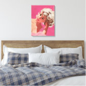 レトロ美しい25 キャンバスプリント (インサイチュ (寝室))