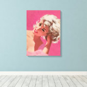 レトロ美しい25 キャンバスプリント (インサイチュ (ウッドフロア))