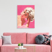 レトロ美しい25 キャンバスプリント (インサイチュ (リビング))