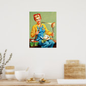 レトロ美しい38 ポスター (キッチン)