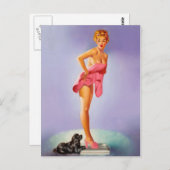 レトロ美しい56 ポストカード (正面/裏面)