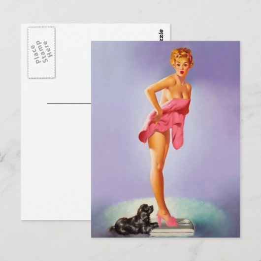 レトロ美しい56 ポストカード (正面/裏面)