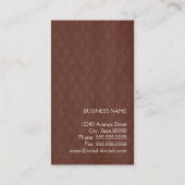 レトロ美しい – ヘアサロンスタイリストアポイントメント 予約カード (裏面)