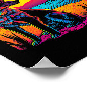 レトロ美学オーストラリア牛の犬17 ポスター (角)