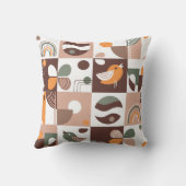 レトロ美学幾何学的パターン抽象芸術 クッション (裏面)