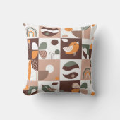 レトロ美学幾何学的パターン抽象芸術 クッション (正面)