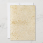 レトロ羽毛バナーテーマ卒業発表 招待状 (裏面)