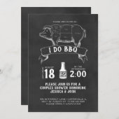 レトロ肉屋 – I Do BBQ 招待状 (正面/裏面)