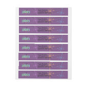 レトロ肝移植レシピエント，星 ラップアラウンド宛名ラベル (シート)