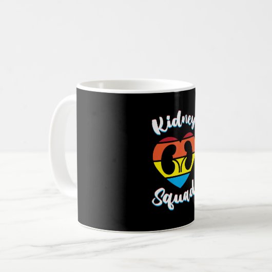 レトロ腎症チーム透析ナース腎臓分隊 コーヒーマグカップ (正面左)