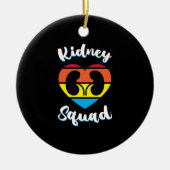 レトロ腎症チーム透析ナース腎臓分隊 セラミックオーナメント (正面)