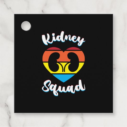 レトロ腎症チーム透析ナース腎臓分隊 フェイバータグ (正面)