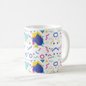 レトロ膜幾何学模様 コーヒーマグカップ (正面右)