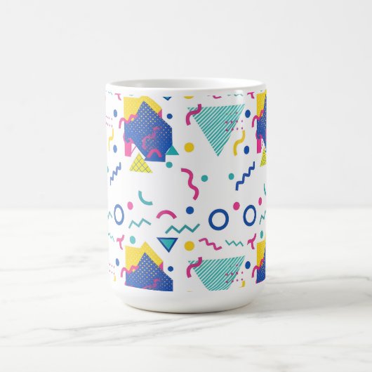 レトロ膜幾何学模様 コーヒーマグカップ (中央)
