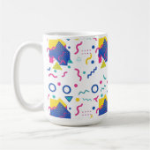 レトロ膜幾何学模様 コーヒーマグカップ (左)