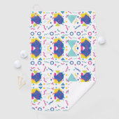 レトロ膜幾何学模様 ゴルフタオル (インサイチュ)