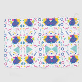 レトロ膜幾何学模様 ゴルフタオル (横)