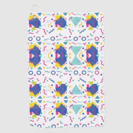 レトロ膜幾何学模様 ゴルフタオル